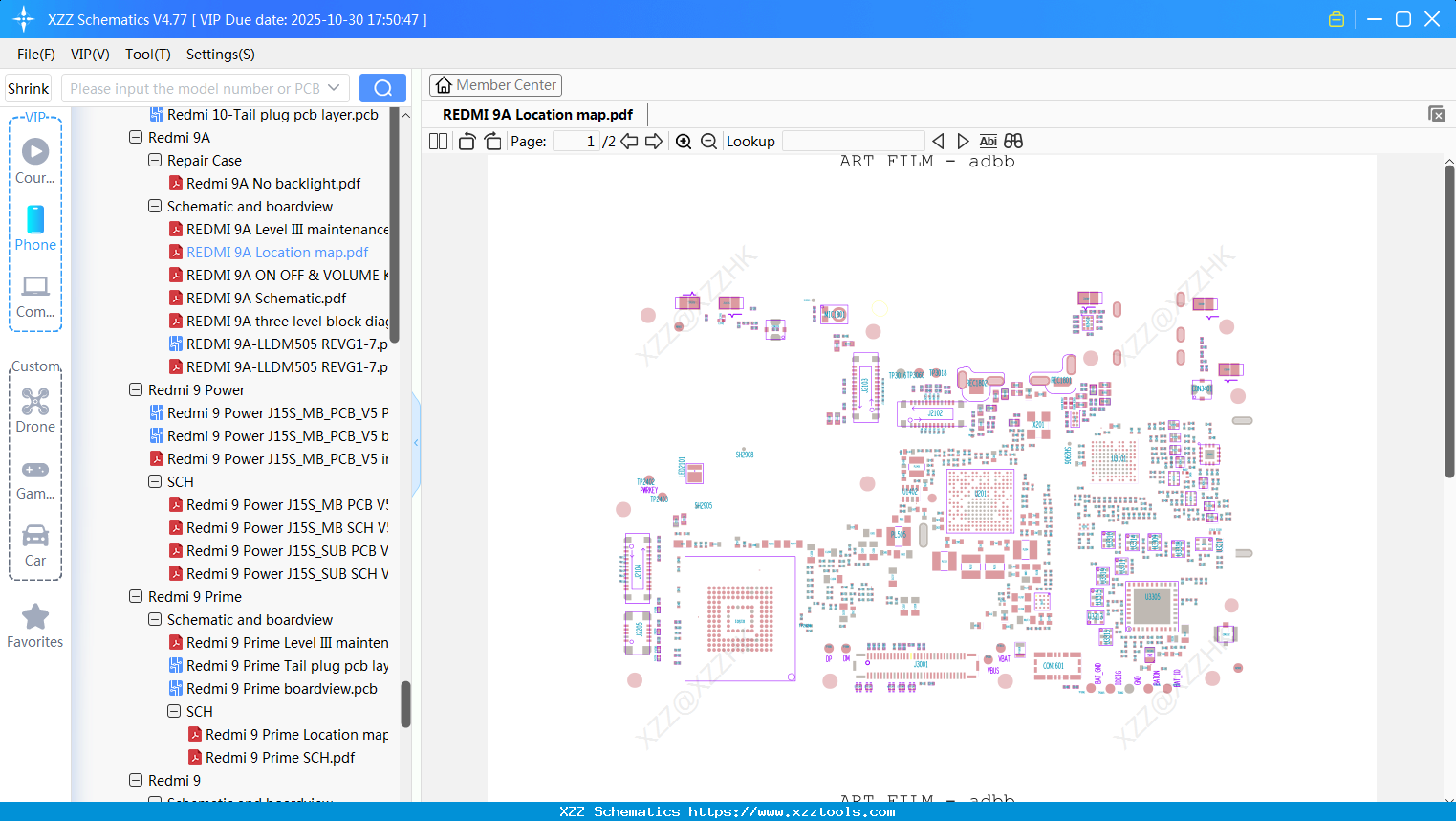 Xiaomi REDMI 9A Location Map
